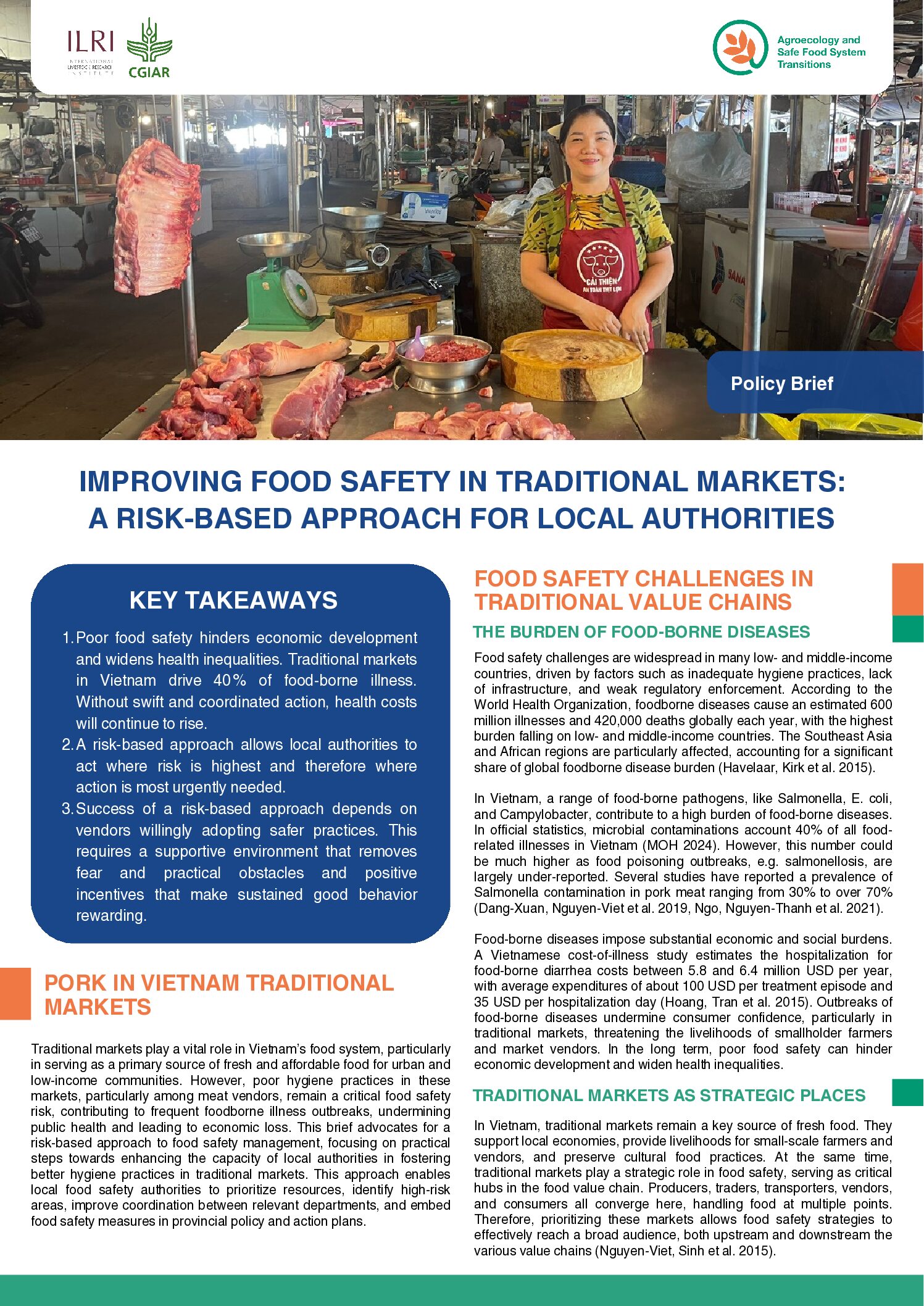 Improving Food Safety in Traditional Markets: a Risk-based Approach for Local Authorities